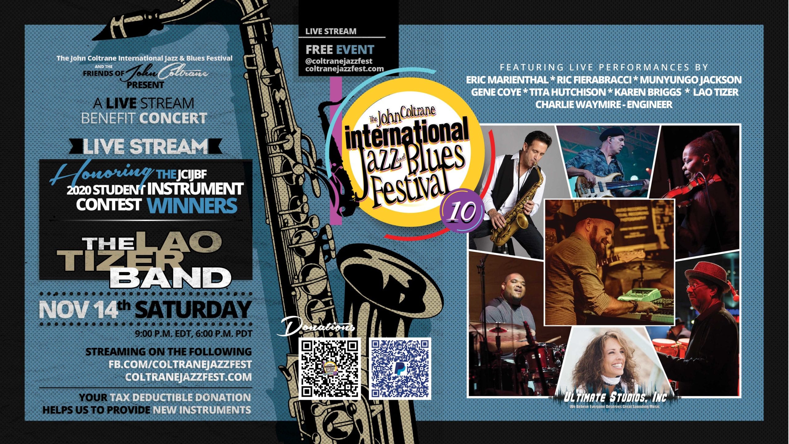 Coltrane Jazzfest Presents Its Inaugural Livestream!